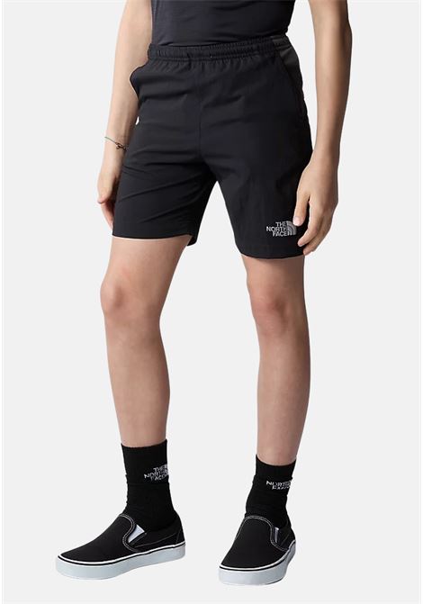 Black baby girl shorts with logo on the front THE NORTH FACE | NF0A89PPKT01KT01